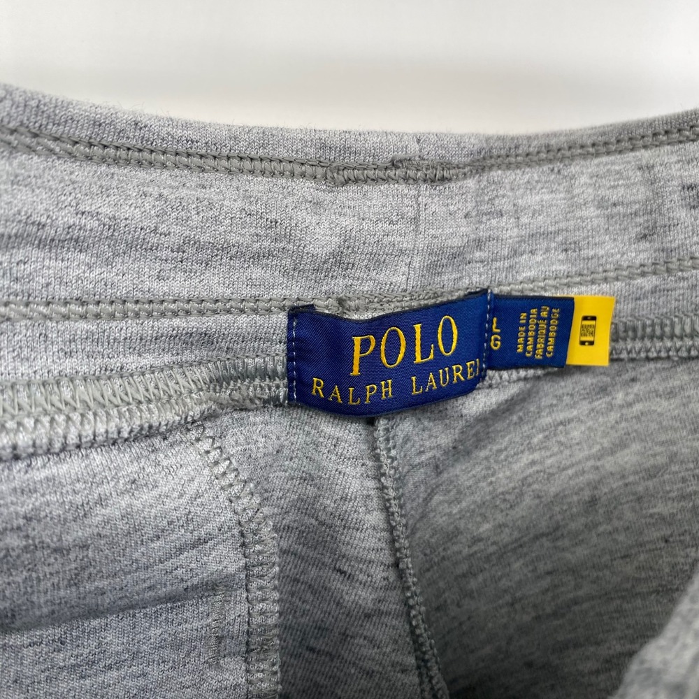 Polo Ralph Lauren Mens Heather Grey Double-Knit Jogger Sweatpants Large L - Picture 6 of 8